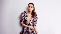 lily collins, actress, celebrity, women, girls wallpaper