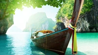 naturaleza, barco, ocio, turismo, tailandia