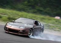 Nissan 300ZX Drifting in Action