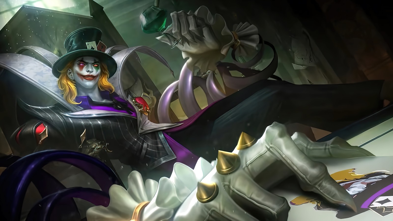 Lade khufra, schrecklicher clown, mobile legends, bang bang, ml Hintergrund herunter