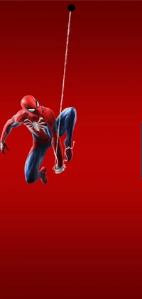 Spider-Man schwingt in Aktion