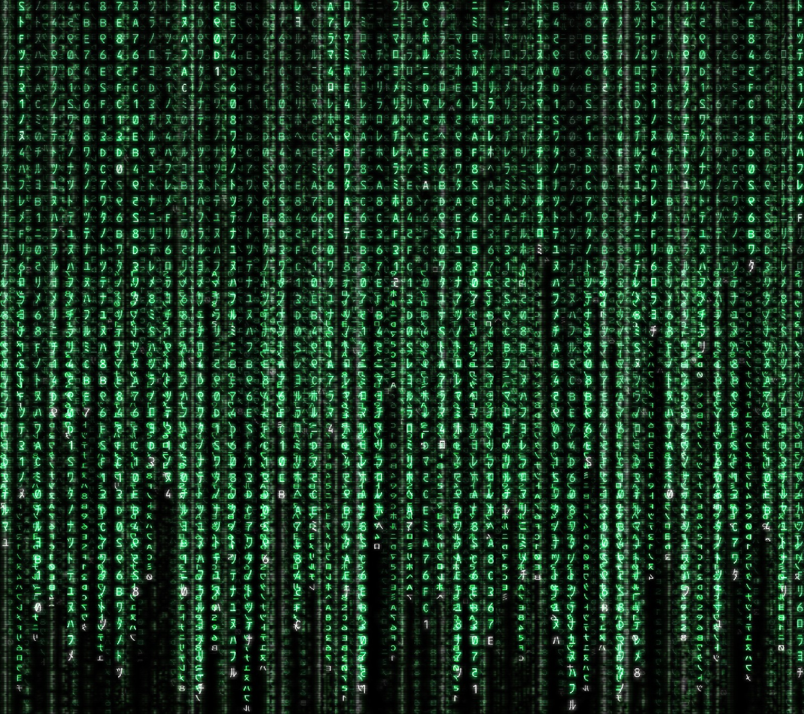 A green background with many rows of numbers (computer, letter, matrix, neon, number)