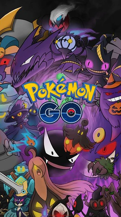 Encontro temático de Halloween em Pokémon GO, com personagens fantasmagóricos e designs assustadores.