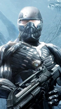 black, crynet, crysis, gun wallpaper