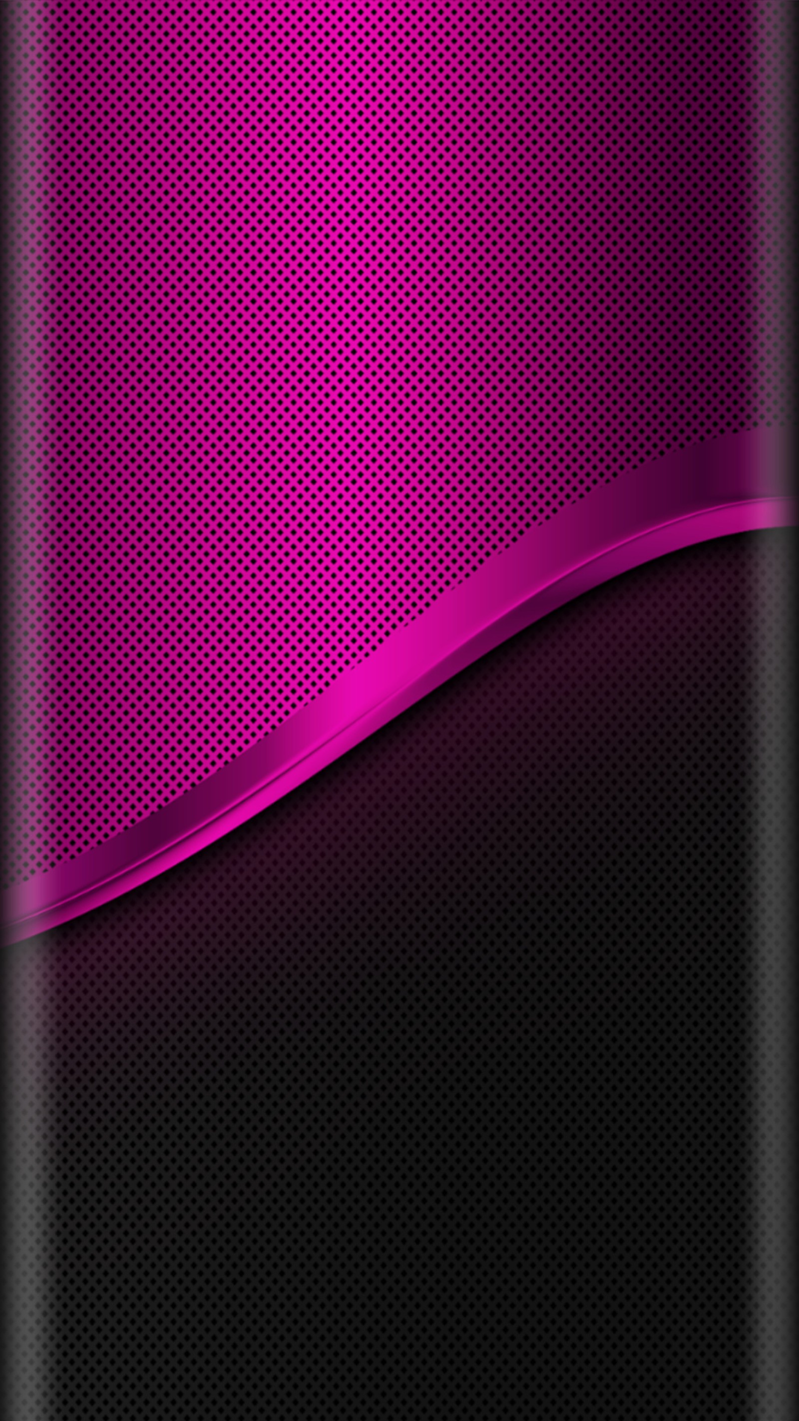 A purple and black background with a shiny wave (abstract, black, edge style, pink, s7)