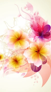 abstract, flower, flowers wallpaper