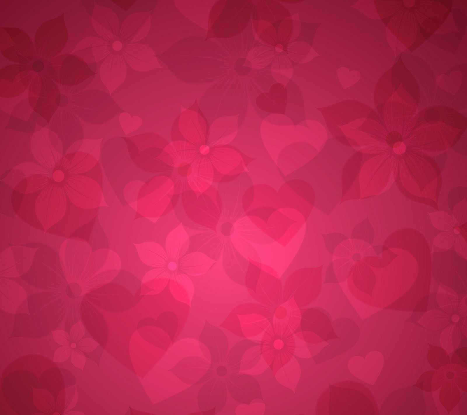 A close up of a red background with hearts and flowers (2013, 3d, best, for s4, galaxy)