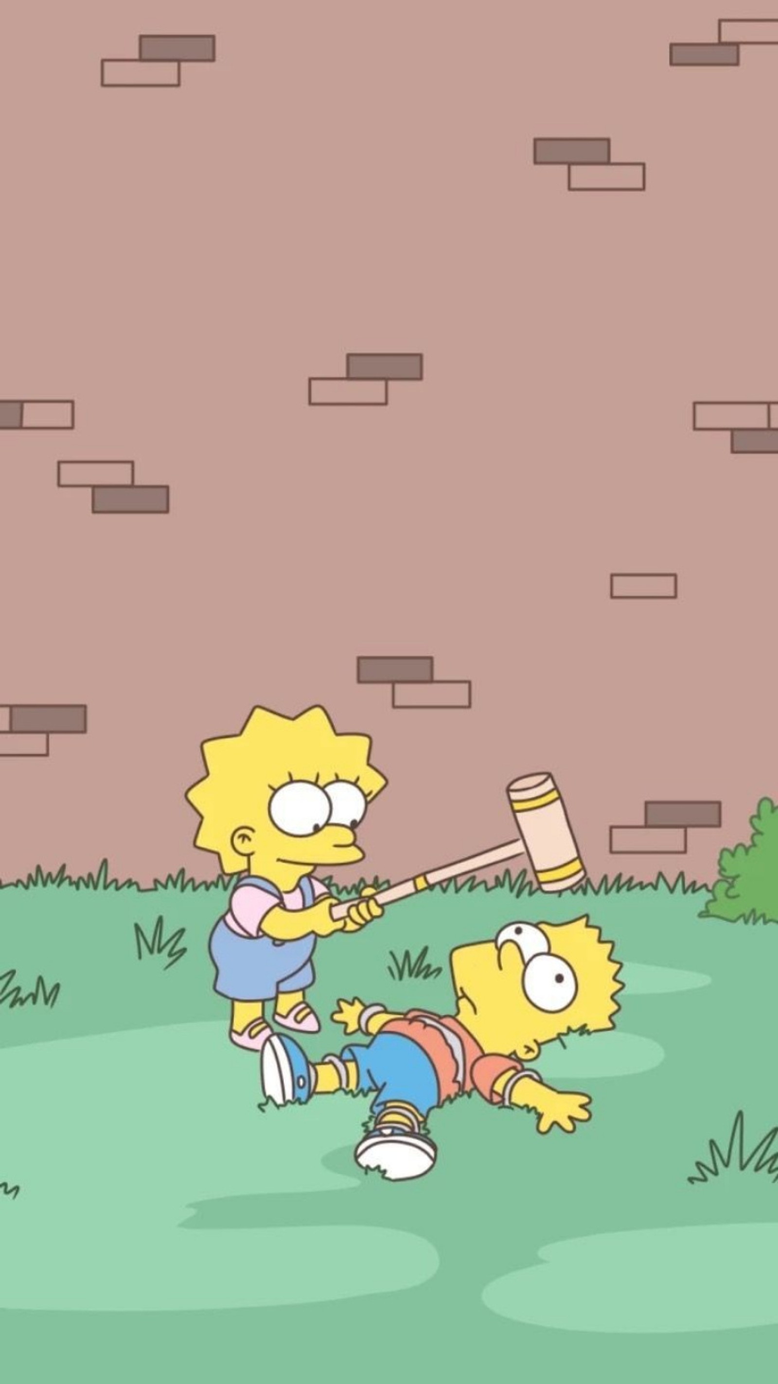 Descargar fondo de pantalla fondo, hd, serie, simpsons, televisión