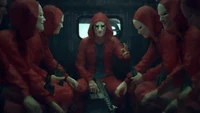 Unidade estratégica no assalto: A equipe de capuz vermelho de "La Casa de Papel