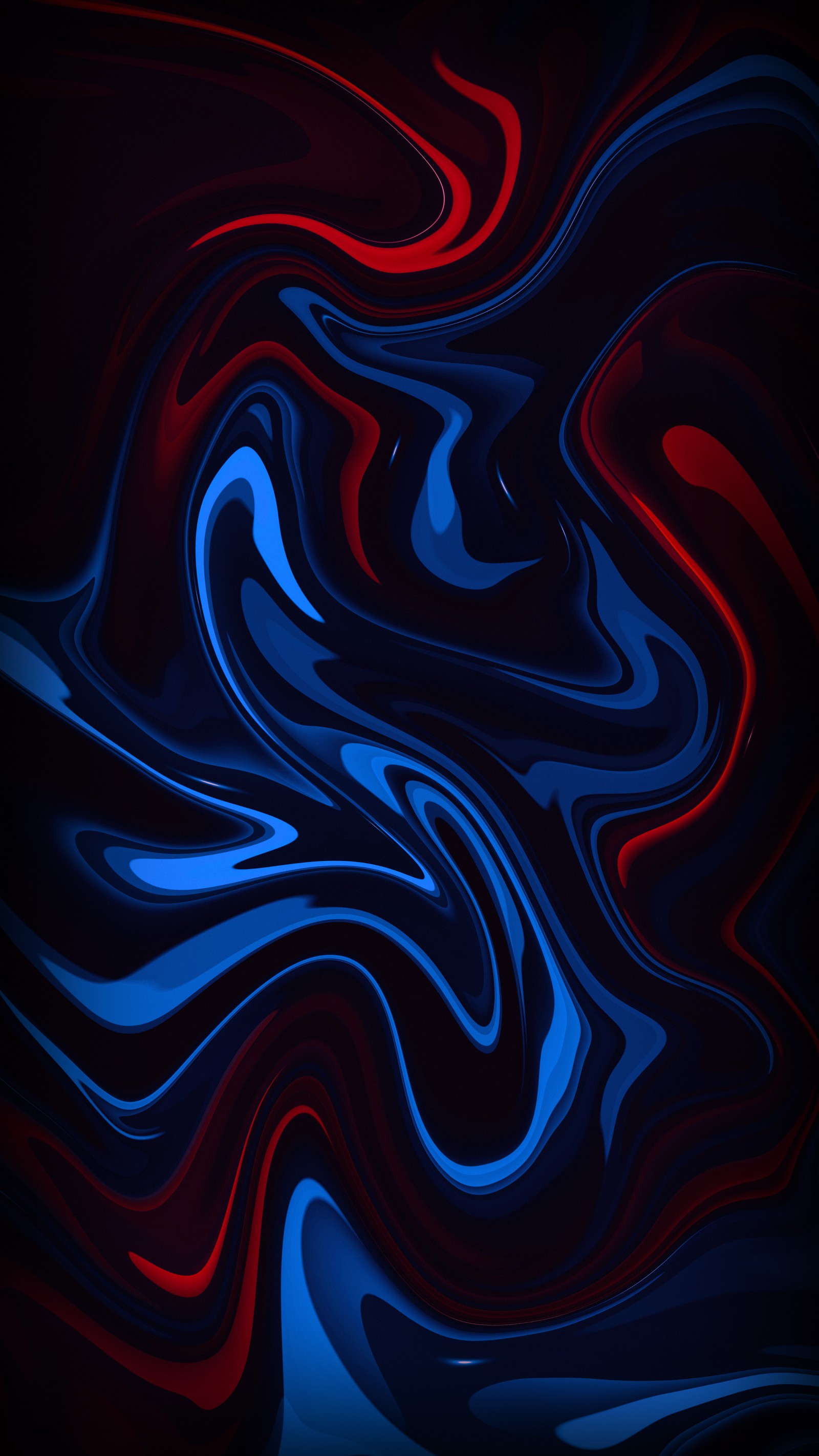 Abstract blue and red swirl background with a black background (electric blue, fractal art, visual arts, art, pattern)