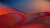 Olas abstractas vibrantes en el fondo de Windows 11