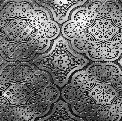 ornamento, textura, metal, padrão, renda