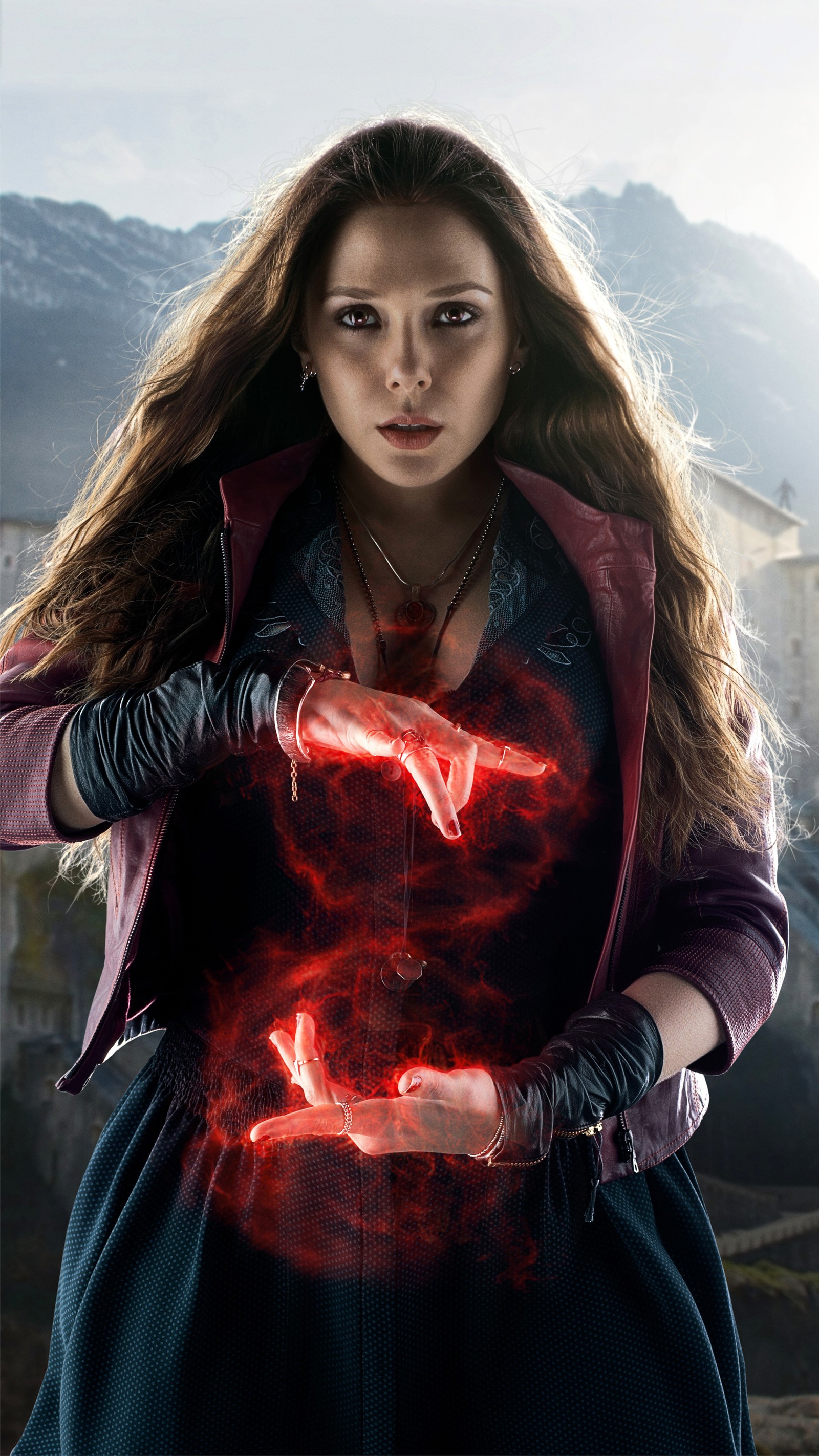 Téléchargez le fond d'écran elizabeth olsen, avengers lère dultron, avengers age of ultron, ultron, univers cinématographique marvel