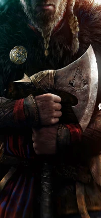 assassins creed valhalla, sleeve, gesture, finger, art wallpaper