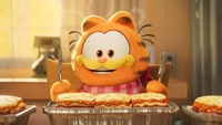 garfield, the, comiendo