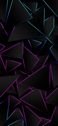 triangle, art, purple, violet, line wallpaper