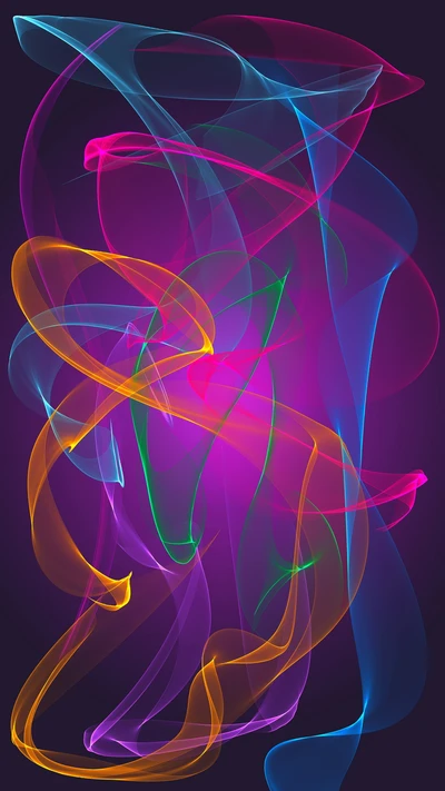 abstract, colors, fractal, neon