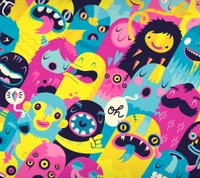 cartoon, monsters wallpaper