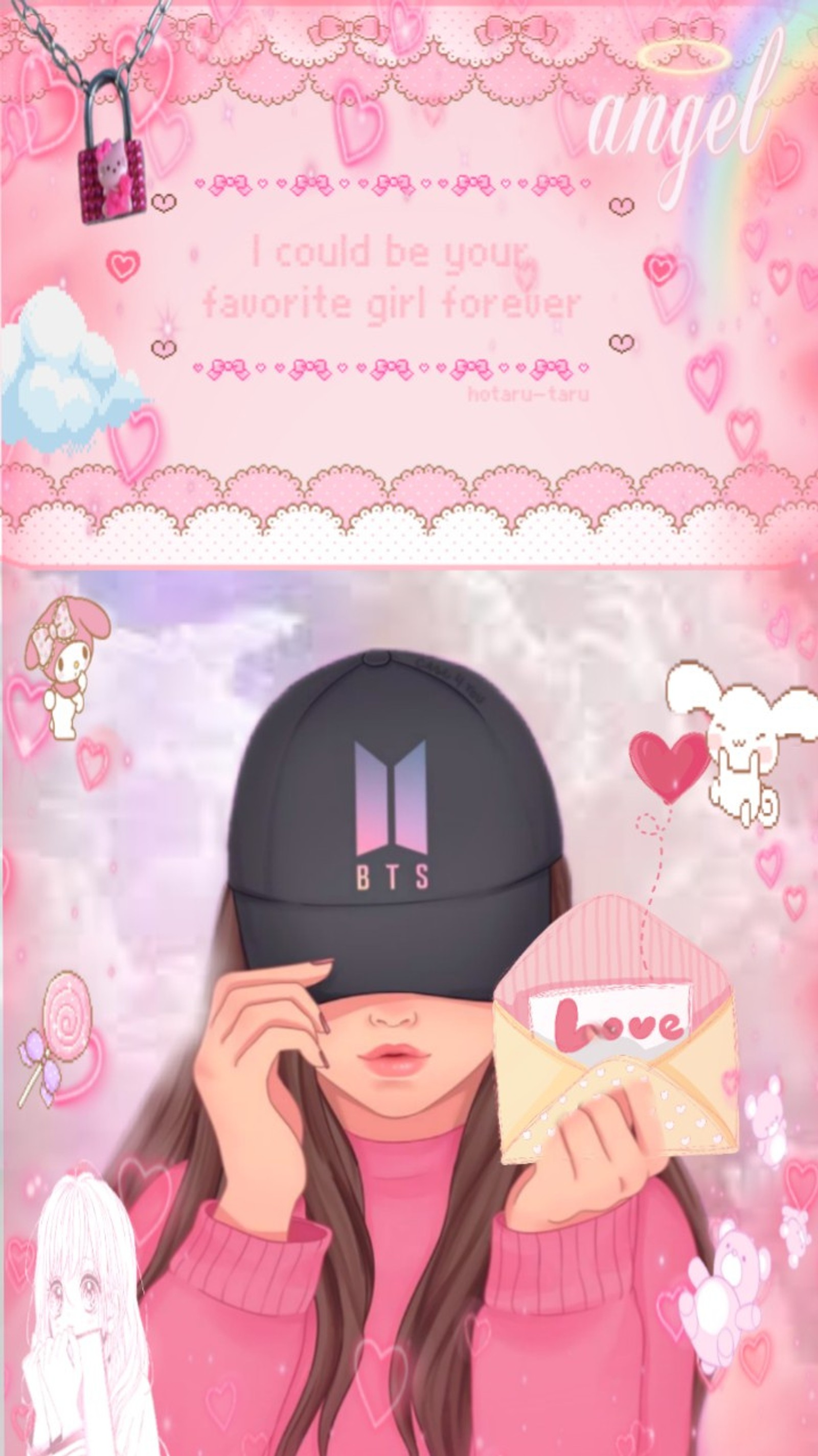 Baixar papel de parede garoto com amor, bts, kpop, adorável, rosa