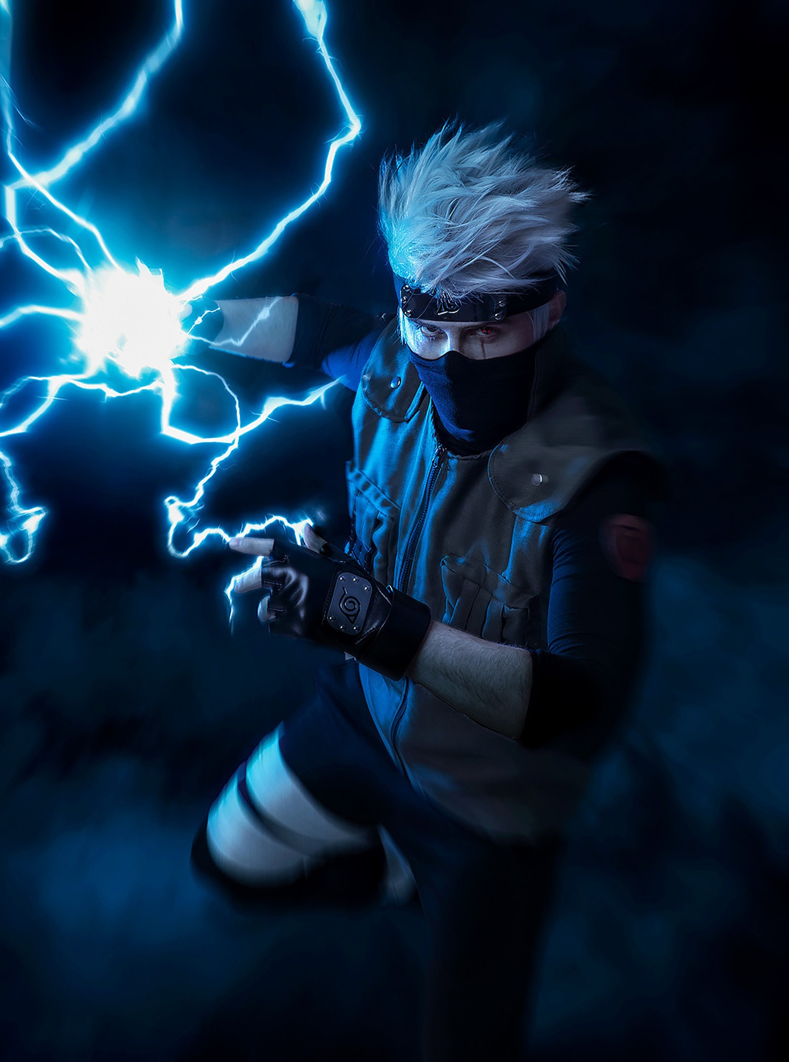 Lade an, cosplay, dunkel, nebel, kakashi Hintergrund herunter