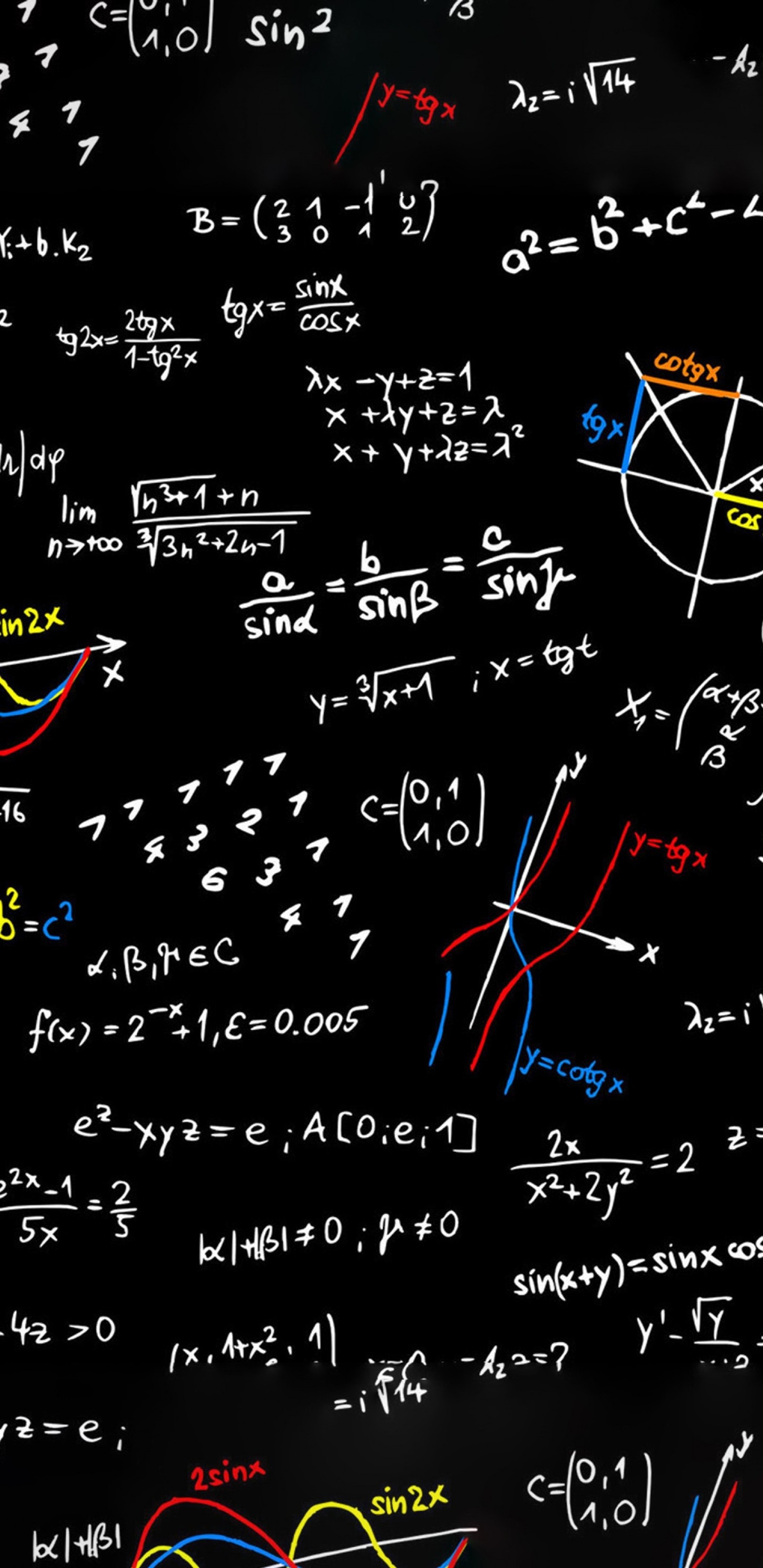 Un gros plan d'un tableau noir avec de nombreux calculs différents dessus (flèche, étude)