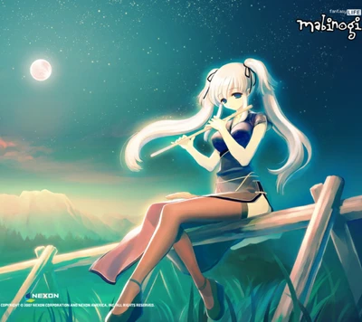 Mabinogi : Nao Joue de la Flûte Sous la Lumière de la Lune