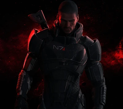 sangue, comandante, escuro, mass effect, shepard