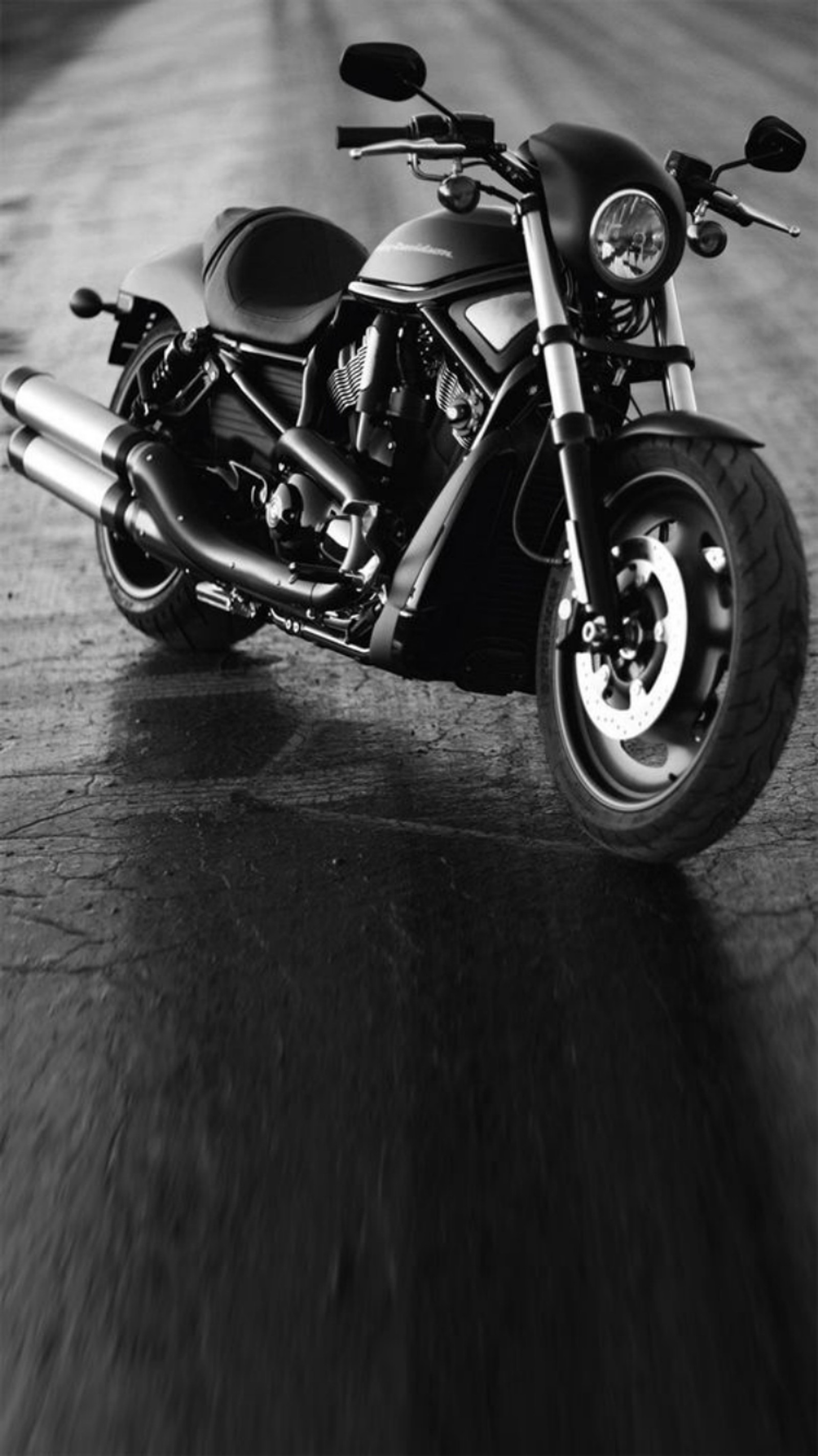 Descargar fondo de pantalla blanco y negro, cafe racer, moto