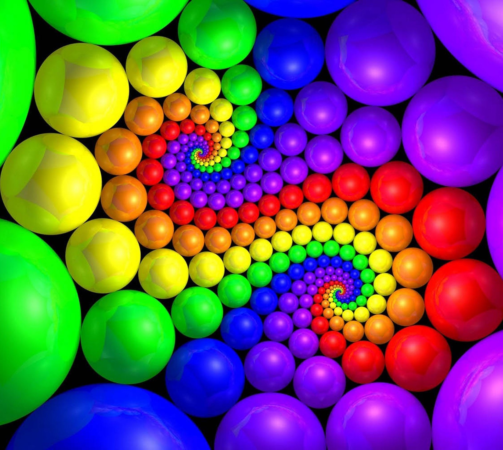 A close up of a rainbow colored ball pit with many balls (abs, bubbles, colour, cute)