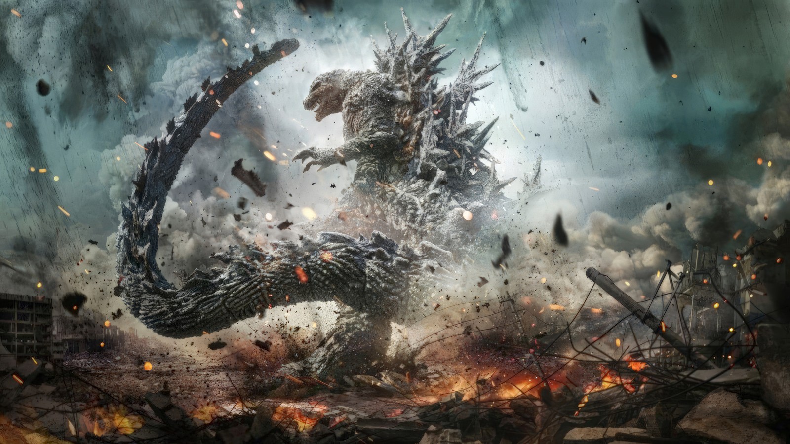 godzilla minus one, movie, godzilla wallpaper