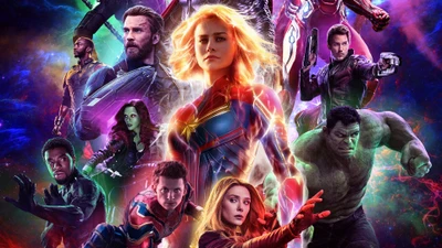 avengers endgame, film, captain marvel, spider man, sorcier suprême