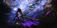 homura akemi, art, purple, violet, wing wallpaper