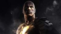 Dwayne Johnson en tant que Black Adam : Présence Héroïque Puissante et Intense