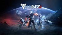 destiny 2, mass effect, crossover, games, 4k wallpaper