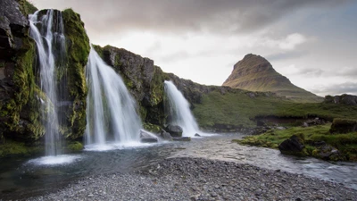 водопад, сельяландсфосс, seljalandsfoss, водоем, водные ресурсы