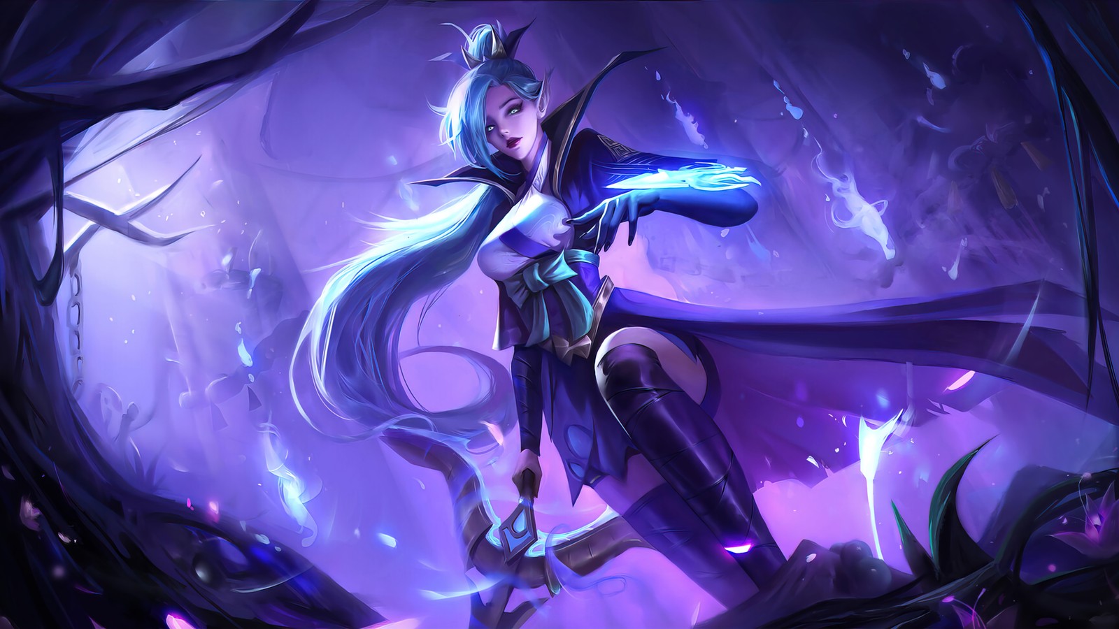 vayne, spirit blossom, league of legends, lol, video game wallpaper