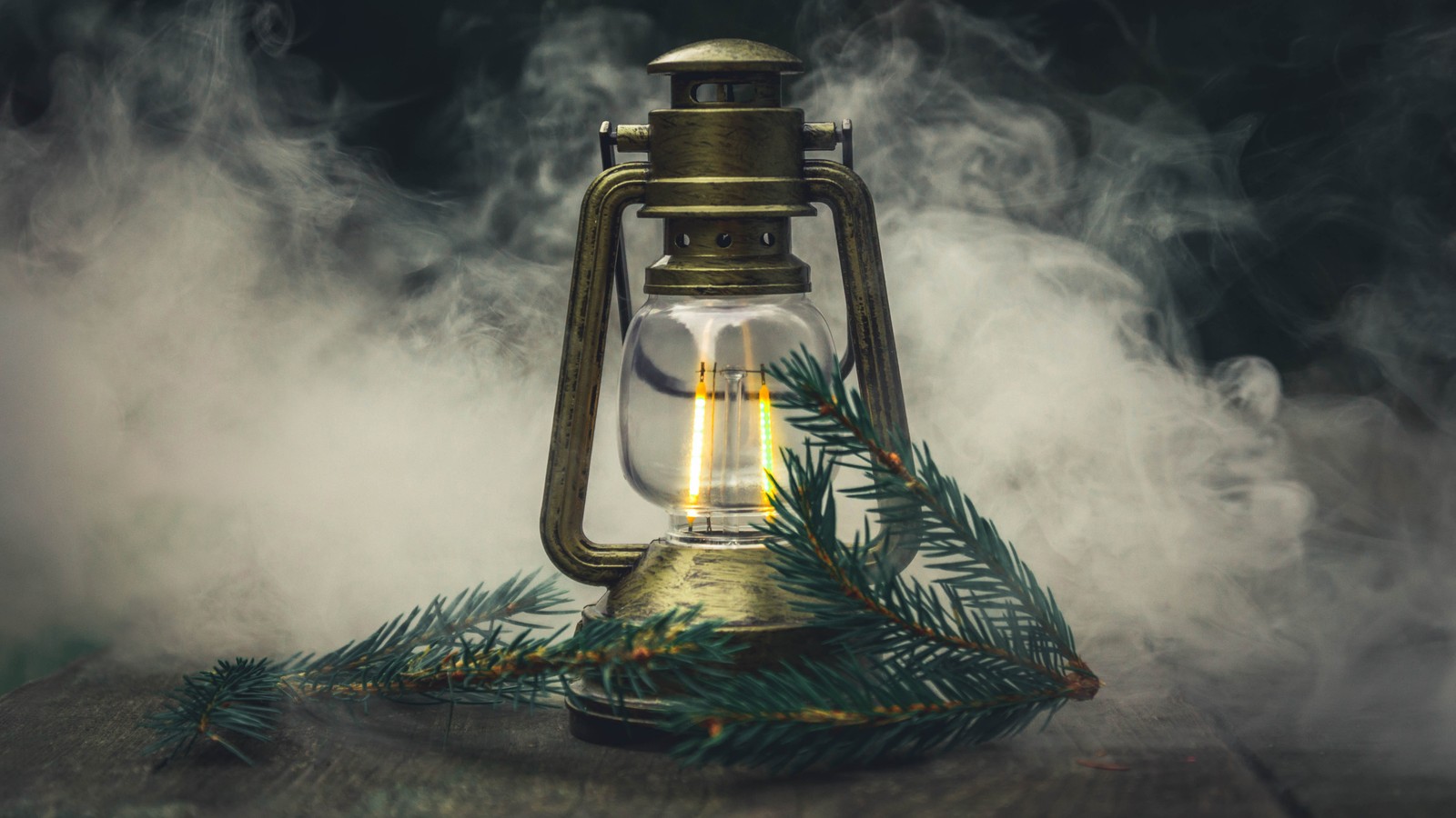 A close up of a lantern with a candle on a table (illustration, still life, art, flame, lantern)