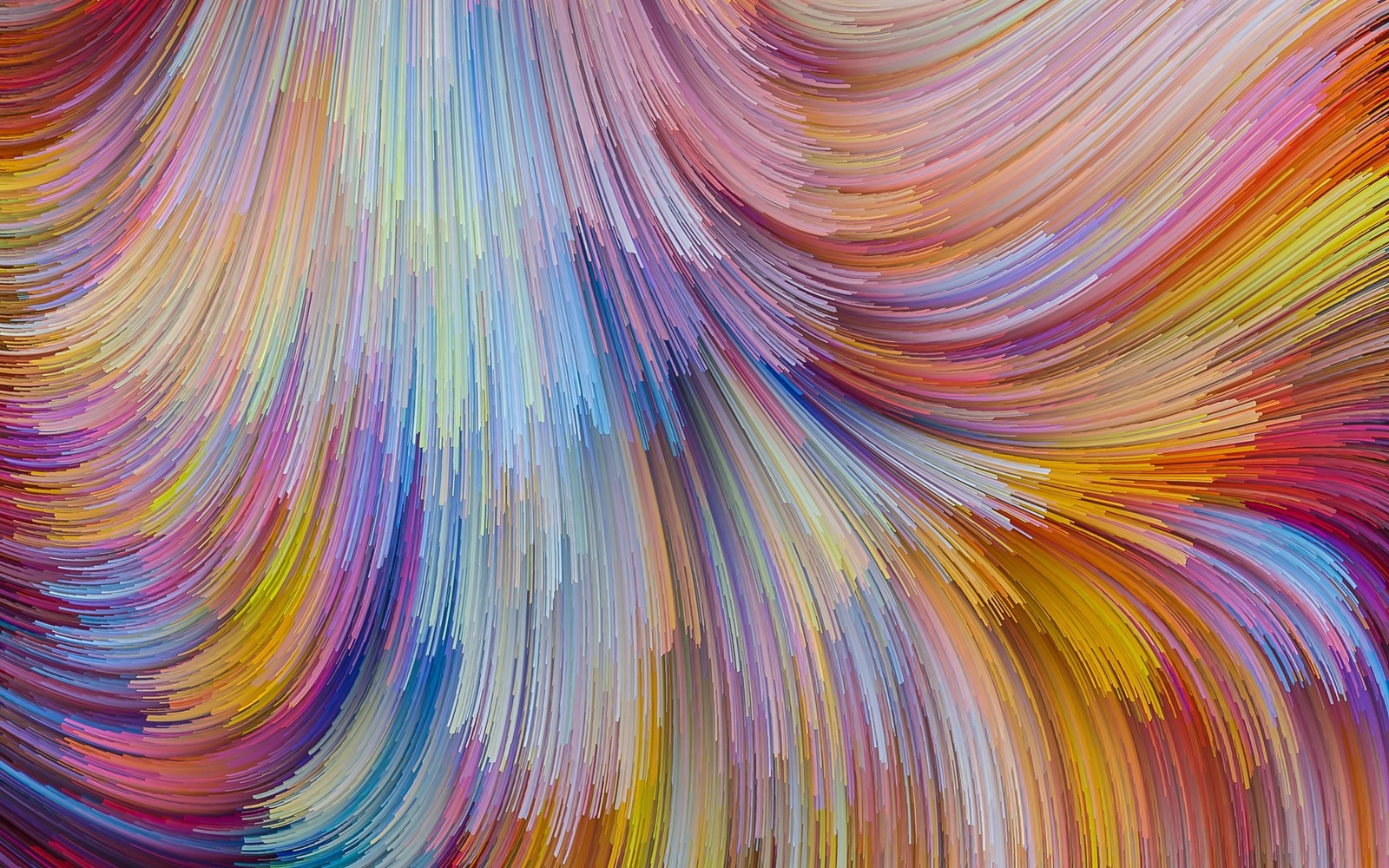 A close up of a colorful painting of a wave of paint (painting, abstract art, paint, abstraction, art)