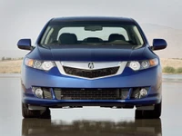 Acura TSX azul: Um sedã familiar elegante com design automotivo moderno