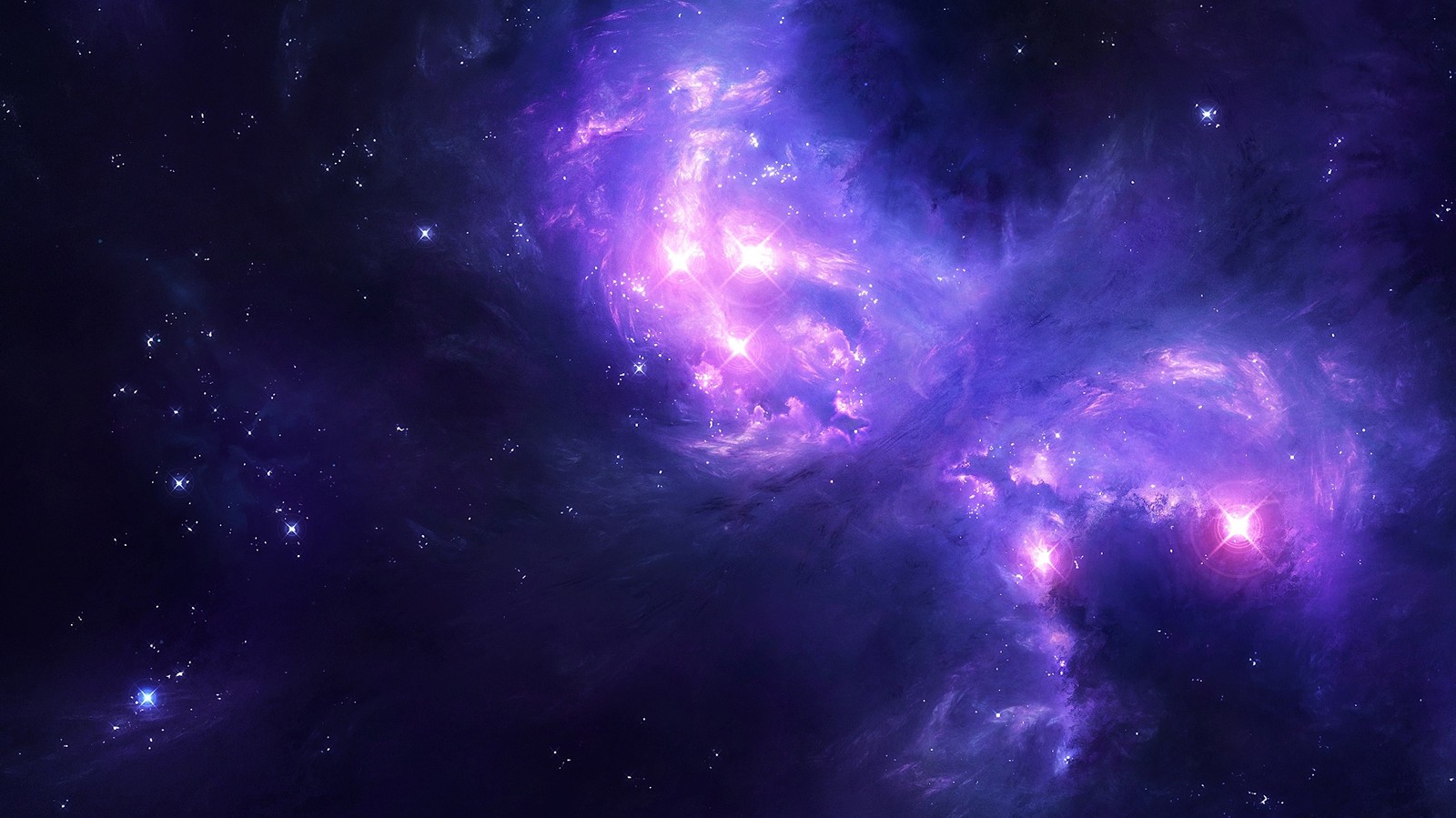 Baixar papel de parede espaço sideral, roxo, nebulosa, objeto astronômico, atmosfera