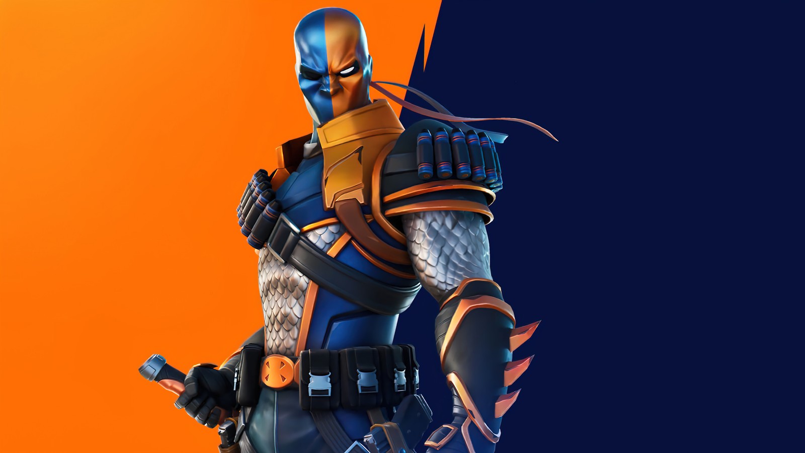 Скачать обои смертельный удар, deathstroke, ноль, фортнайт, fortnite