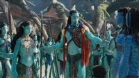 Navi Gathering in "Avatar: The Way of Water" - 2022 Film Scene