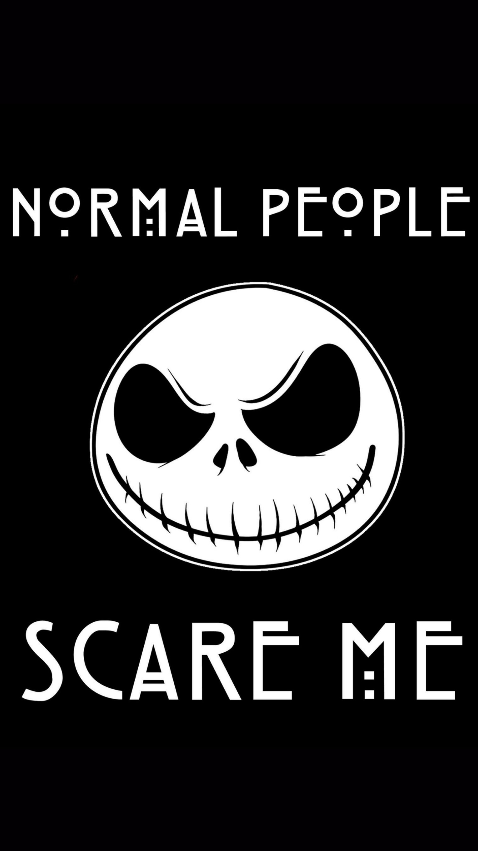 Скачать обои хэллоуин джек, halloween jack, нормальный, normal people, scare me