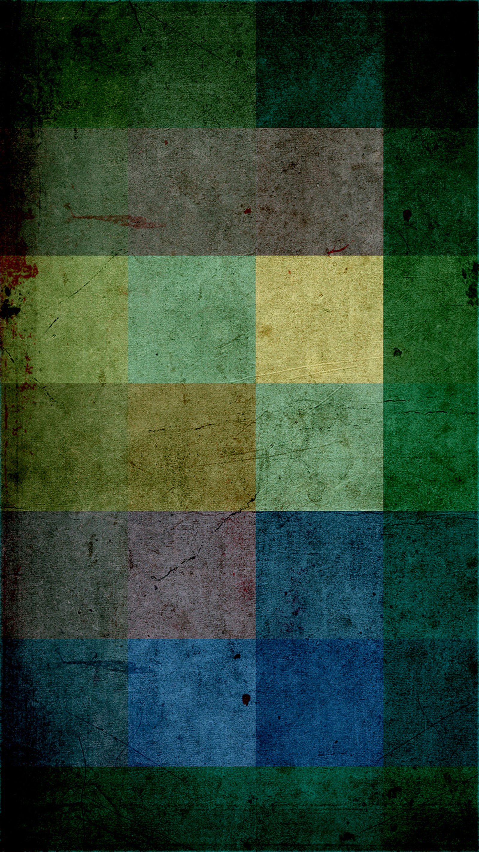 Un primer plano de un fondo de patchwork colorido con un borde negro (abstracto, caja, color)