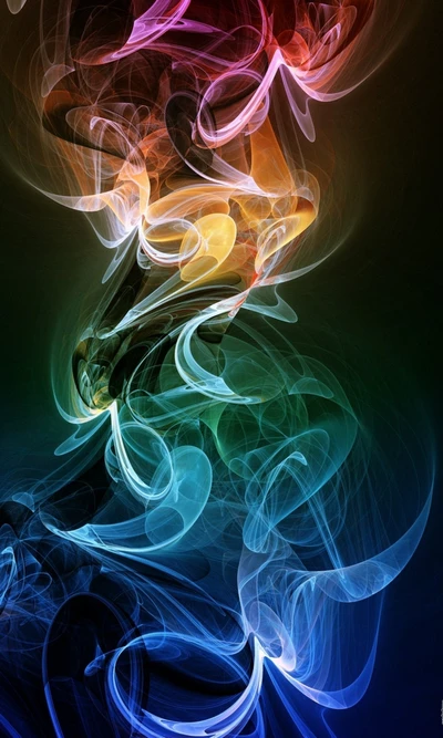 abstract, color, smoke