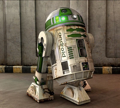 android, manzana, verde, r2d2, star wars