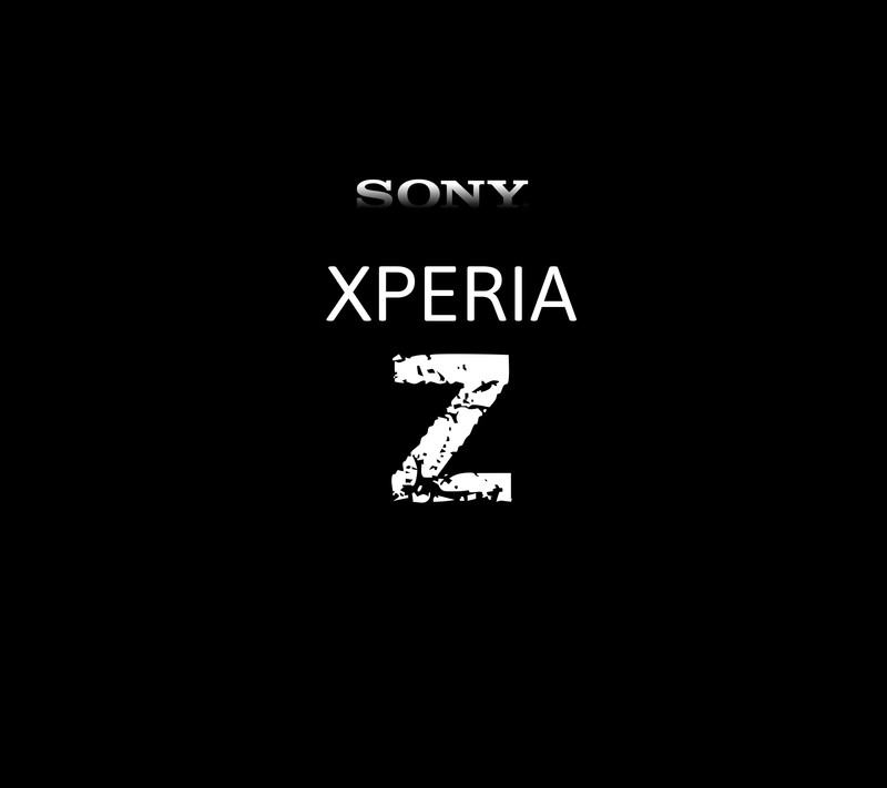 Логотип sony xperia z на черном фоне (hd, мобильный, sony, обои, xperia)