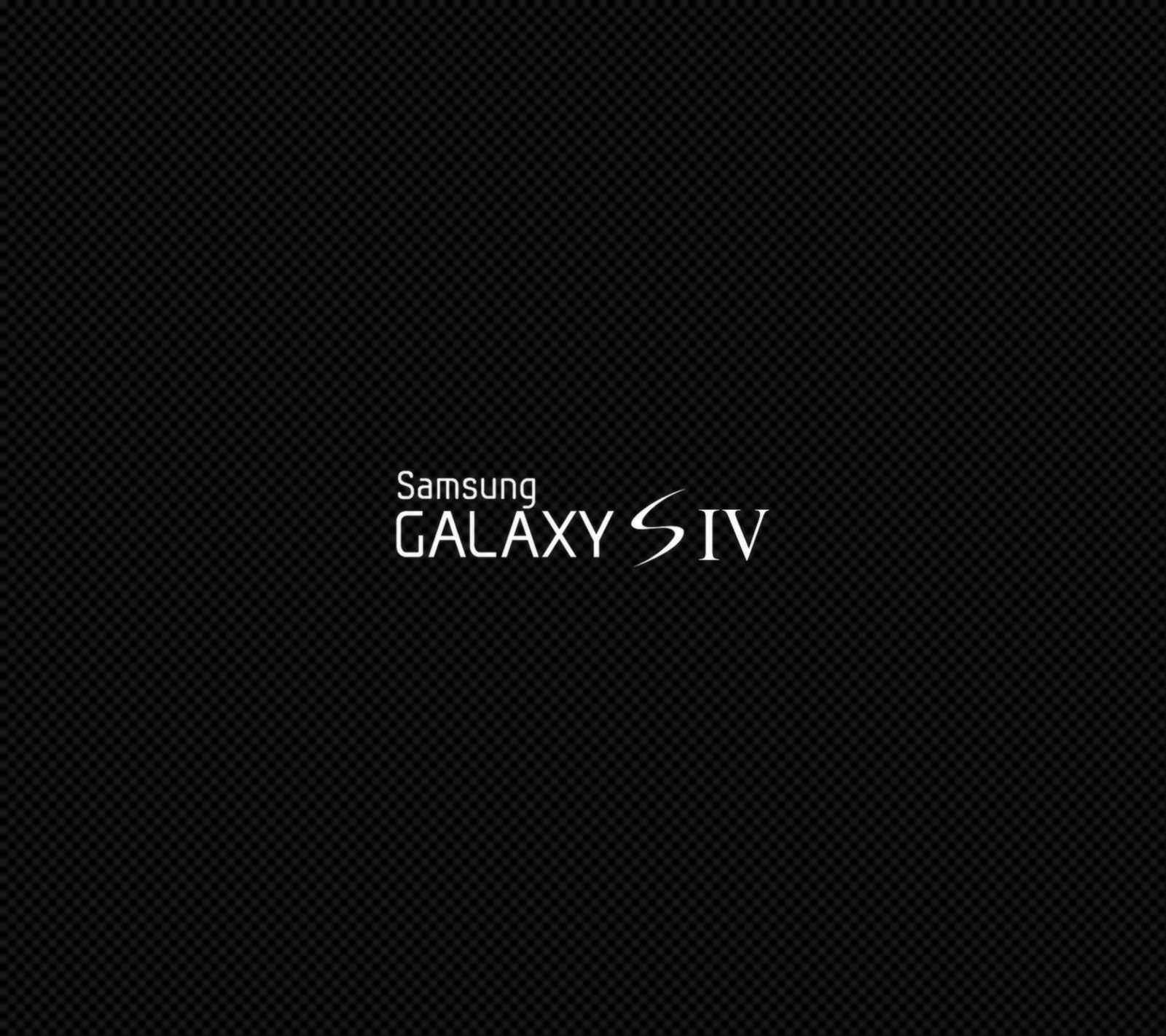 Un fondo negro con las palabras samsung galaxy s iv escritas en blanco (negro, galaxia, logotipo, minimalista, s iv)