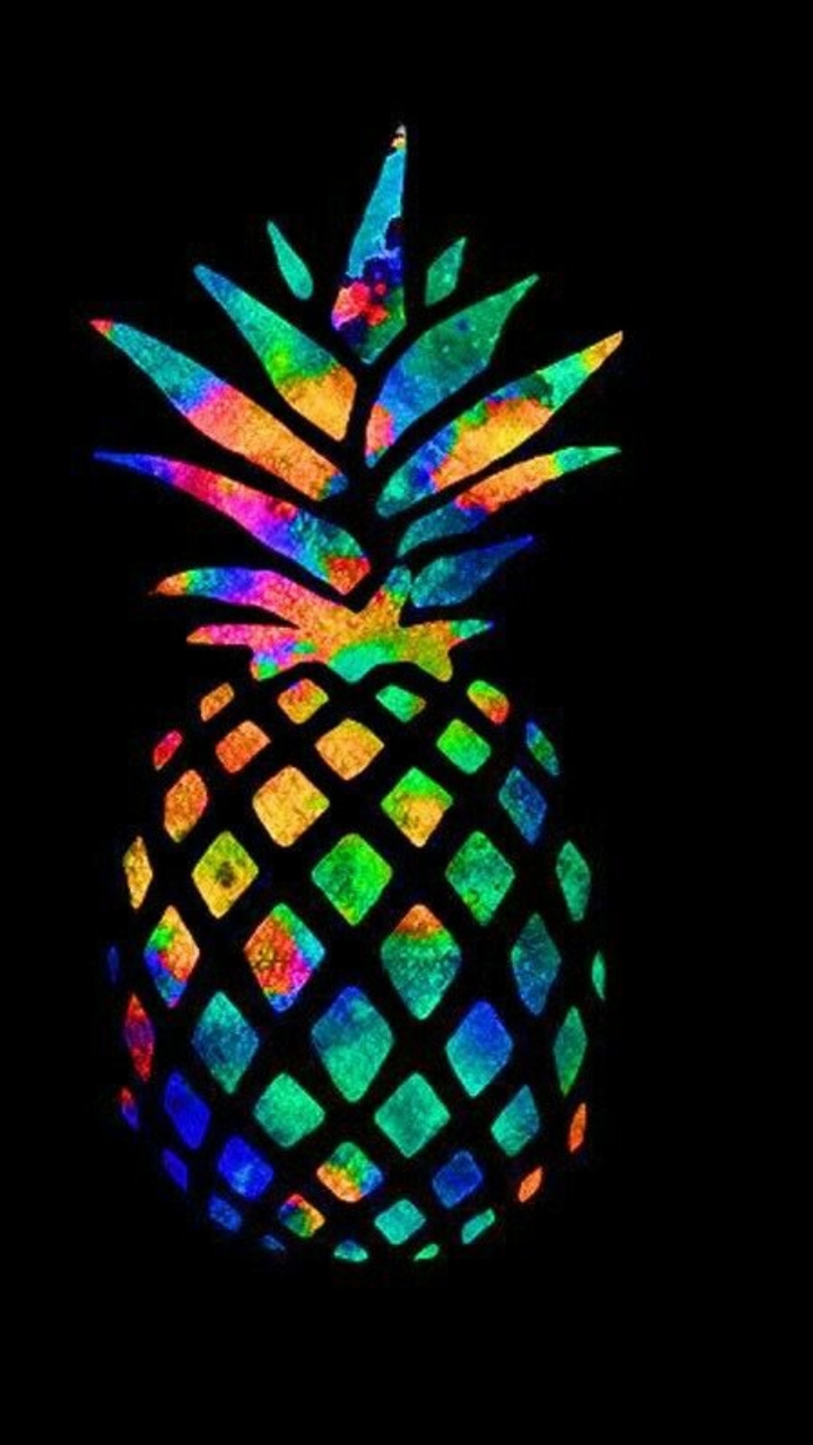 Lade ananas, regenbogen Hintergrund herunter