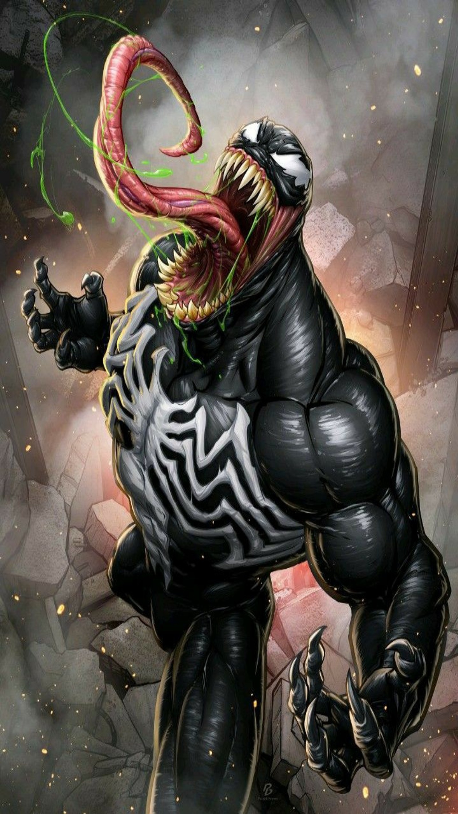 Скачать обои venom comic